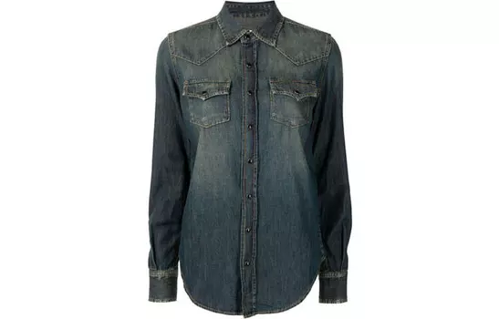 SAINT LAURENT Женская рубашка, цвет Blue