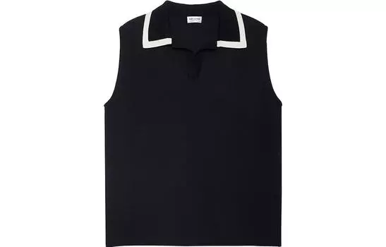 Рубашка-поло женская Saint Laurent, черный