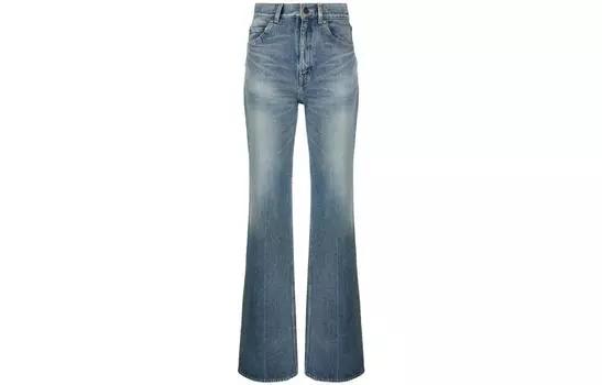 Джинсы женские Saint Laurent High-waisted Bootcut, синий