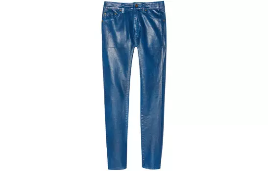 Джинсы женские Saint Laurent Skinny Patent Style, синий