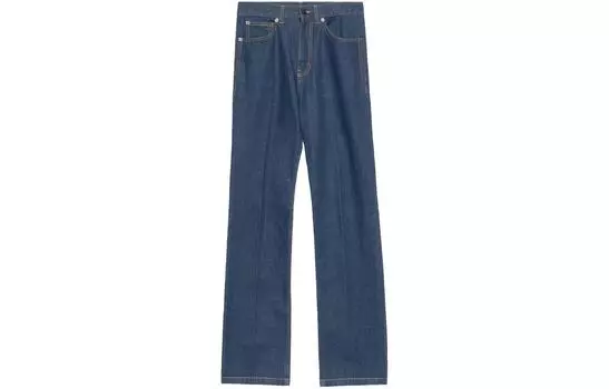 Джинсы женские Saint Laurent с заклепками, синий