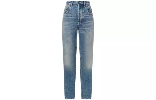 Джинсы женские Saint Laurent, сине-серый