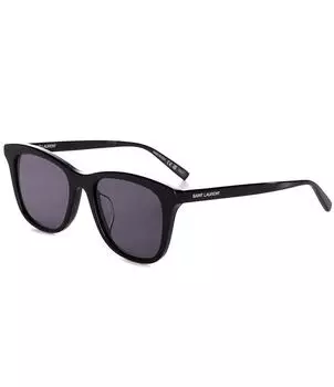 Saint Laurent Женские квадратные солнцезащитные очки SL587 53 мм, черный