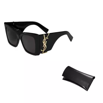 Женские солнцезащитные очки Saint Laurent, черный