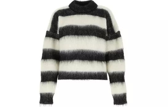 SAINT LAURENT Женский Свитер, цвет Black/White
