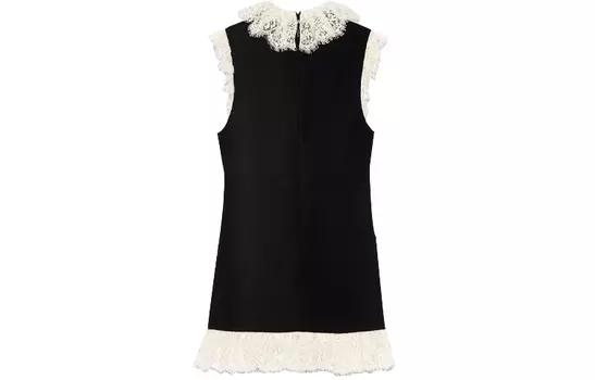 SAINT LAURENT Женское платье без рукавов, цвет Black