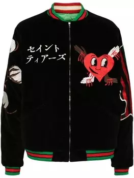 SAINT MXXXXXX бомбер с вышивкой, черный