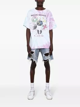 SAINT MXXXXXX футболка из хлопка Lastman Door World, розовый