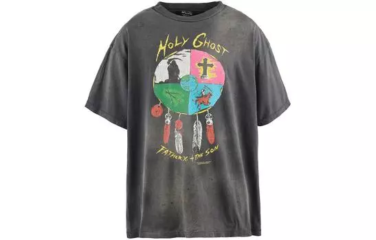 SAINT Mxxxxxx Футболка SAINT Mxxxxx x LASTMAN SS24 унисекс черная