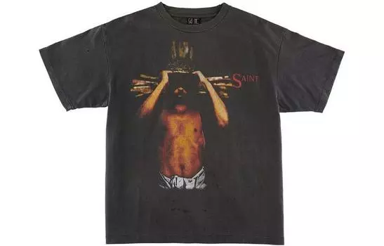 SAINT Mxxxxxx Мужская футболка, Черный