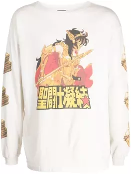 SAINT MXXXXXX x CLOT graphic-print cotton T-shirt, белый