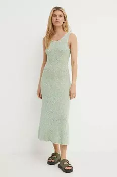 SAISHA платье из смесового льна Samsoe Samsoe, зеленый