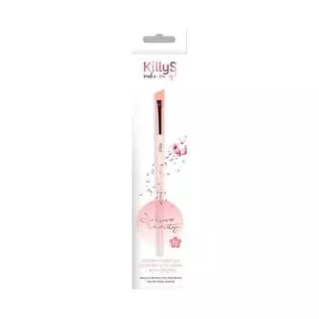 Сакура, Кисть для макияжа бровей скошенная S6, 1 шт. Killys