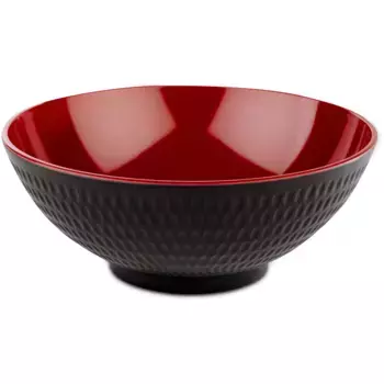 Салатница APS «Азия Плюс», 1 шт., из меламина, можно штабелировать, можно мыть в посудомоечной машине, красный/черный