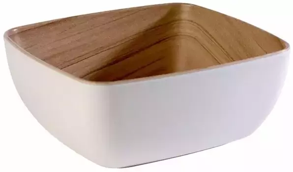 Салатница APS "ФРИДА", 1 шт., из меламина, небьющаяся, 1 л 16,2х7,5х17,6 см, белый