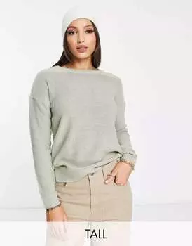 Салатовый джемпер Brave Soul в стиле гранж с круглым вырезом