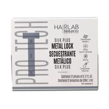 Salerm Hairlab Metal Lock Silk Plus ампулы 5 мл — упаковка из 12 шт.