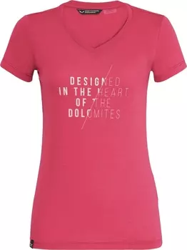 Salewa Slash Dri-Rel SS Tee Женская футболка, красный