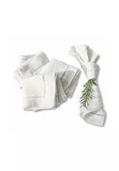 Салфетка Covent Garden 4 шт. белая Loberon, белый