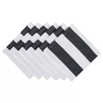 Салфетка DII Dobby Stripe (набор из 6 шт.), цвет Black & White