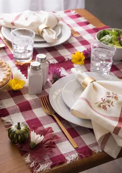 Салфетка DII «Осенние листья» на День Благодарения (набор из 6 шт.), цвет Autumn Leaves