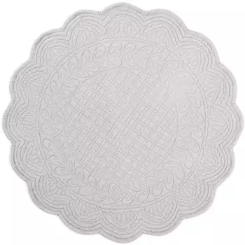 Салфетка на стол American Round из чистого хлопка - Cesar Marinette Saint-Tropez, серый