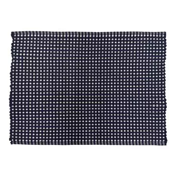 Салфетка на стол из чистого хлопка - Лофт Fazzini, цвет Blu/Bianco