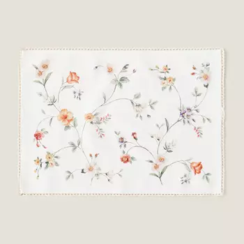 Салфетка под столовые приборы Zara Home Cotton With Lace Trim, 35 x 50 см