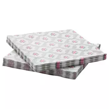 Салфетка с рисунком, цветочный узор, 33х33 см, 30 шт. FRVNTAD IKEA