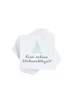 Салфетки бумажные APRS Christmas time 20 шт Butlers, белый