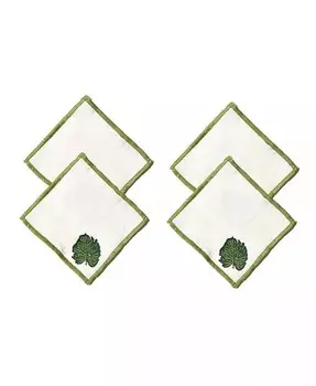 Салфетки для коктейля Palm, набор из 4 шт Coton Colors, белый