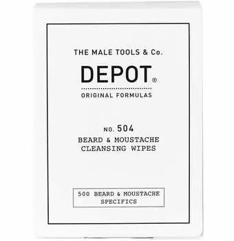 Салфетки для очищения бороды и усов, 12 шт. Depot 504
