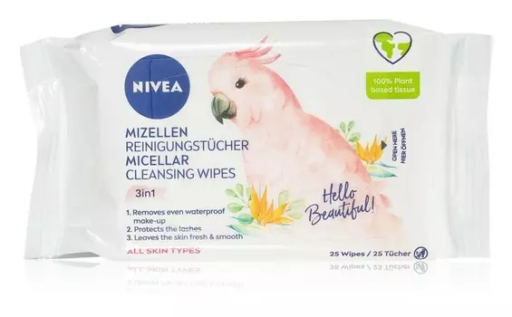 Салфетки для очищения лица 3 в 1 Nivea Micellar