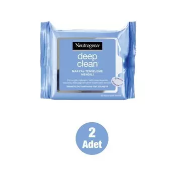 Салфетки для снятия макияжа Neutrogena Deep Clean, 2 упаковки по, 25 салфеток