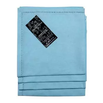 Салфетки из хлопчатобумажной ткани, набор из 4 шт. Homescapes, синий