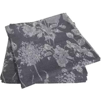 Салфетки из ткани Adam «Flower Cuve Light», (4 шт.), экологически чистые, темно-синий