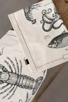 Салфетки кухонные из медицинского хлопка, 2 шт. Medicine, бежевый