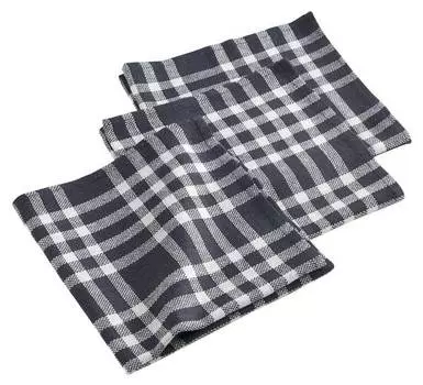 Салфетки тканевые wales, набор из 3 шт. Dynamic24, черный