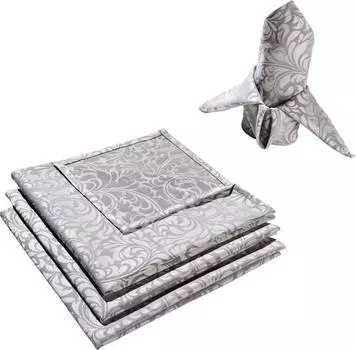 Салфетки в упаковке, 4 шт. 125277 Erwin Mller, серебряный