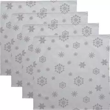 Салфетки в упаковке, 4 шт. 207268 Erwin Mller, серебряный