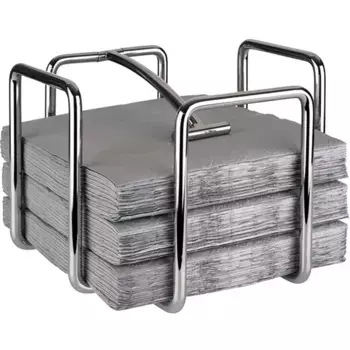 Салфетница APS «Герой», на 95 салфеток, 18,5х18,5 см, цвет silberfarben