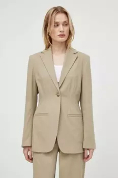 SALIMA пиджак из смесового льна Samsoe Samsoe, бежевый