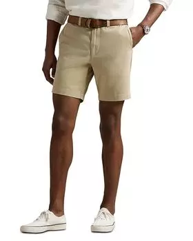 Салинджер 8-дюймовые прямые чинос шорты Polo Ralph Lauren, коричневый/бежевый