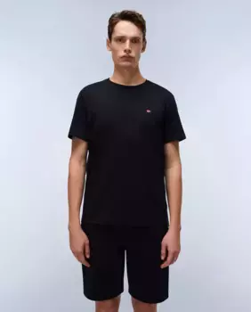 Salis SS мужская футболка с короткими рукавами Napapijri, чёрный