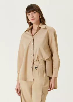 Sally бежевая рубашка в полоску Pia Brand