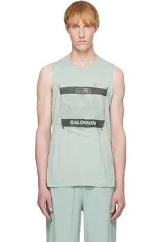 Саломон эдишн майка-борцовка Mm6 Maison Margiela, синий
