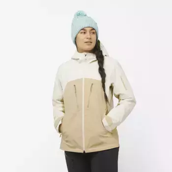 Salomon Brilliant Jacket W Женская утепленная куртка, бежевый