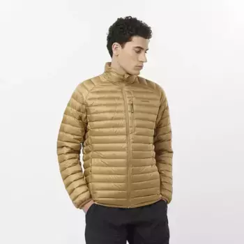 Salomon Elixir Micro Пуховая мужская куртка, коричневый