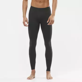 Salomon Essential Бесшовные мужские леггинсы, чёрный