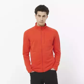 Salomon Essential Легкая теплая мужская куртка, оранжевый